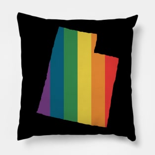 Utah State Rainbow Pillow