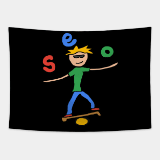 SEO Juggler Tapestry