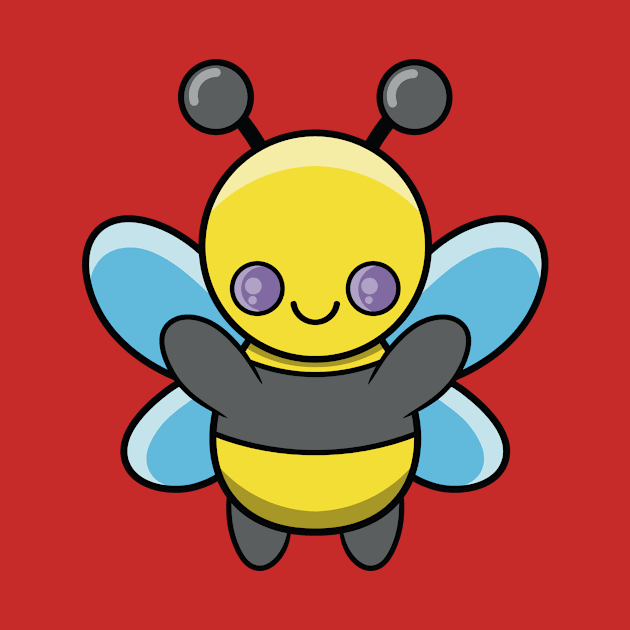 Happy Bee by RD Doodles