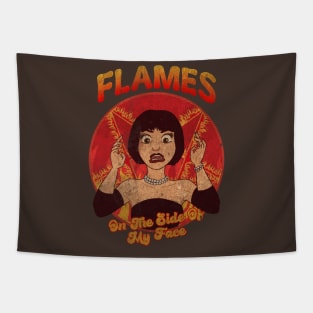 flames clue vintage Tapestry