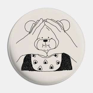 Rice ball Bear Pin