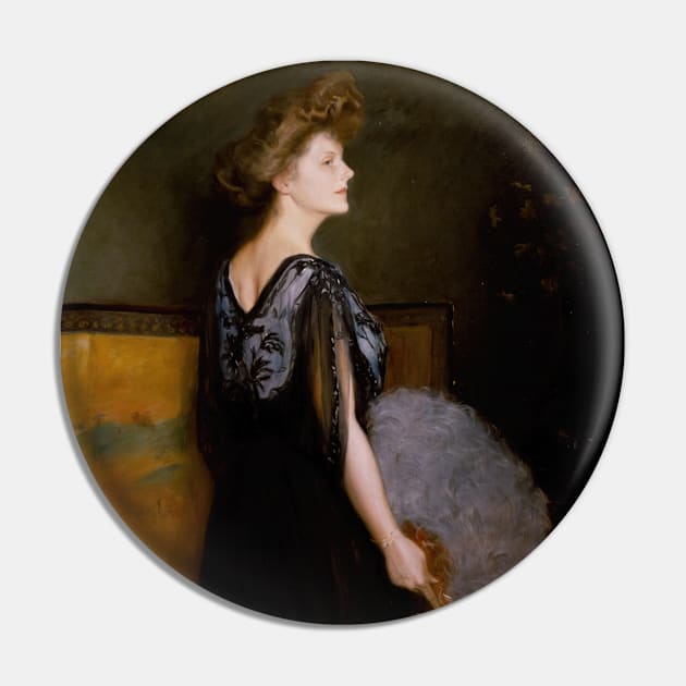 Portrait of Mrs. Francis Stanton Blake by Julius LeBlanc Stewart Pin by Classic Art Stall