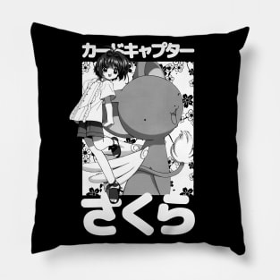 Kero and Sakura (white) Pillow