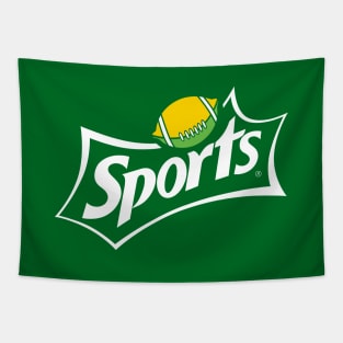 Football Inspired Logo Parody For Sports Football Fans Tapestry