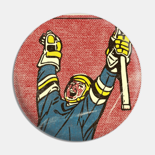 Vintage Hockey Player Pin by RCDBerlin