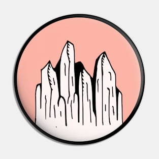 Mountains Sketch V13 Pin