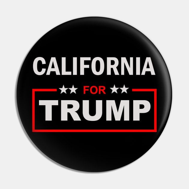 California for Trump Pin by ESDesign