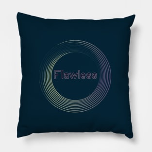 Flawless: a funky k pop inspired elegant design Pillow