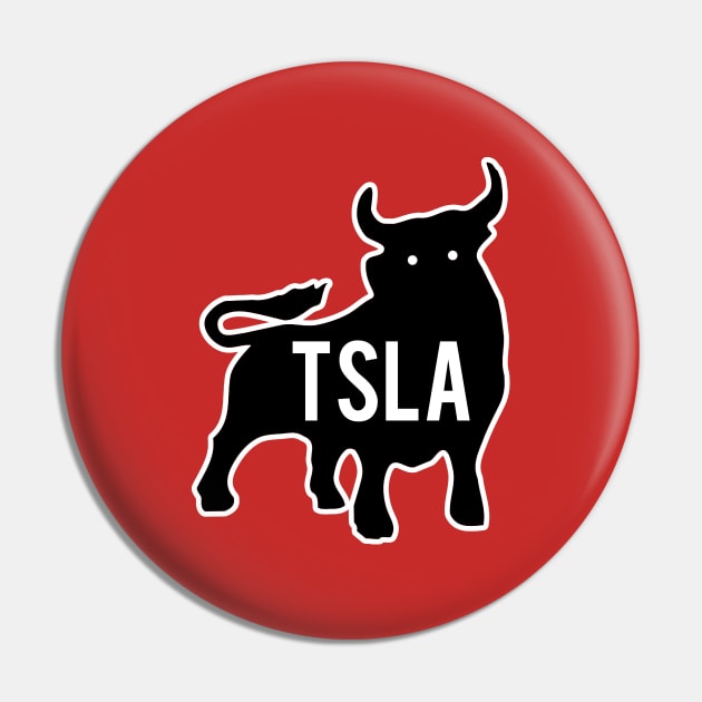 TSLA Bull Pin by elonscloset