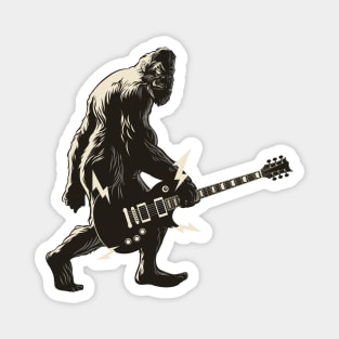 Bigfoot loves rock and roll Magnet