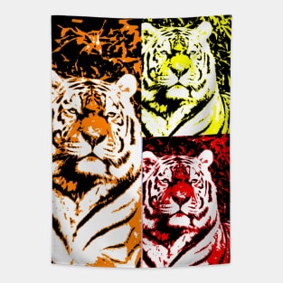 The Tiger (collage) Tapestry