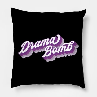 Drama Bomb Lumpy Space Princess Adventure Time Typography Pillow