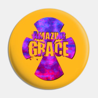 Amazing Grace Cross Pin