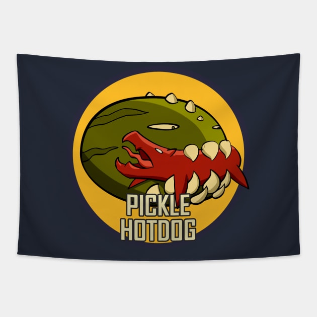 Pickle and Hotdog, Deviljho versus Odogaron Tapestry by JohanneLight