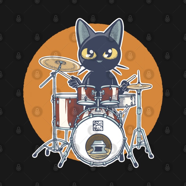 Cat Drummer by BATKEI