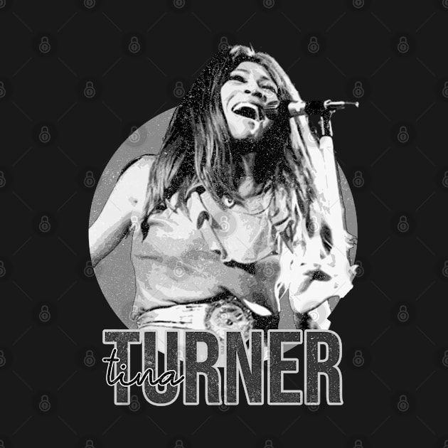 tina turner black and white by NelsonPR