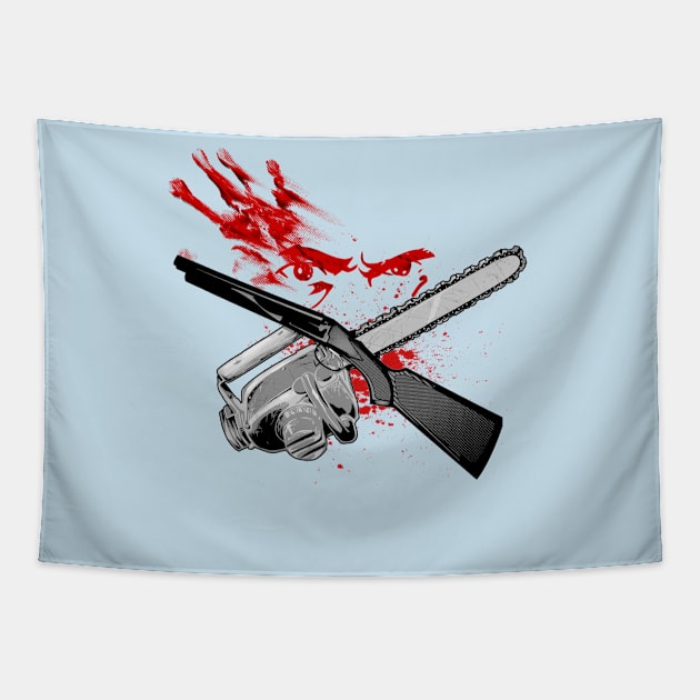 boom stick ii Tapestry by Mr Eggs Favorites