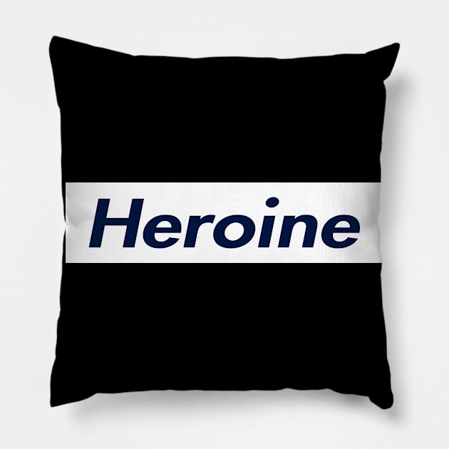 SUPER HEROINE LOGO Pillow by Zodiac BeMac