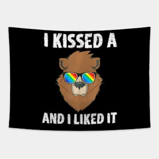 Gay Pride I Kissed A Bear And I Liked It LGBT Queer Love Tapestry