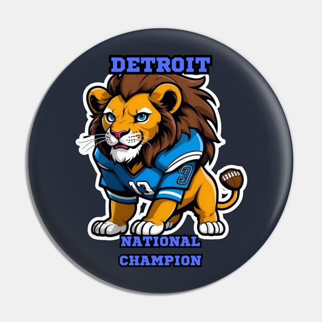 Detroit Lions Pin by Charlie Dion