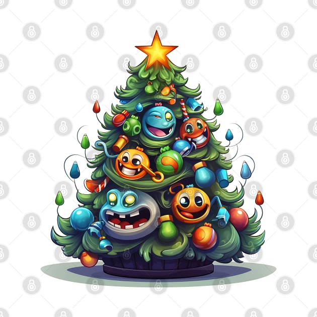 Funny Christmas Tree by Chromatic Fusion Studio