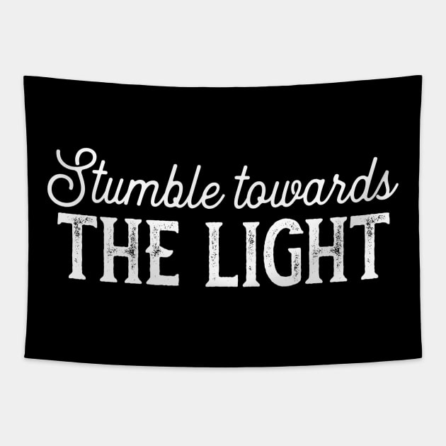 Stumble towards the light Tapestry by miamia