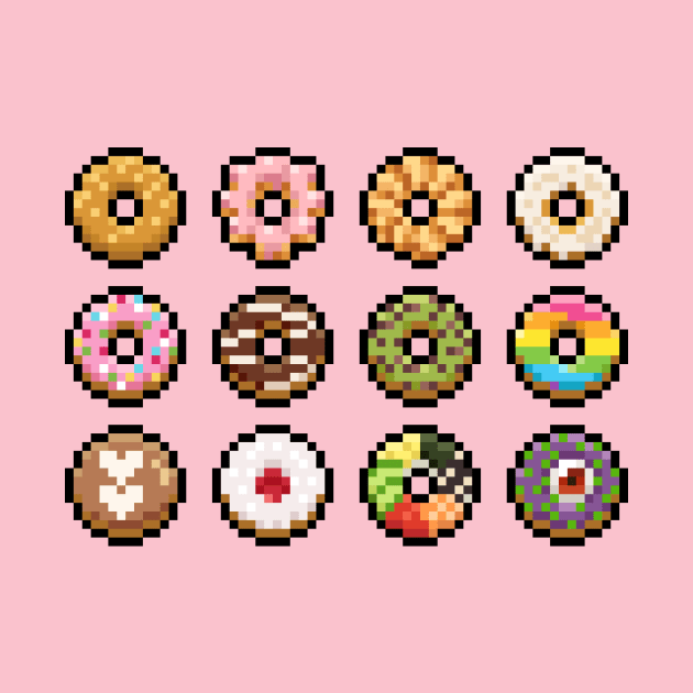 Pixel Donuts (Ver.2) by norinoko