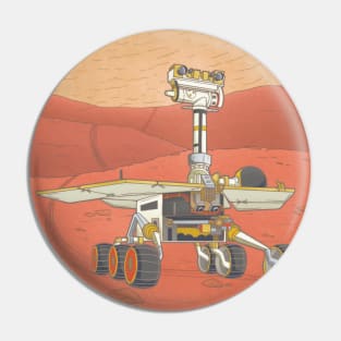 Opportunity Mars Rover | A Space Fanart Illustration Pin