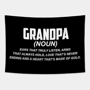 Fathers Day 2018 Grandpa Definition T Shirt Grandpa Designs Tapestry