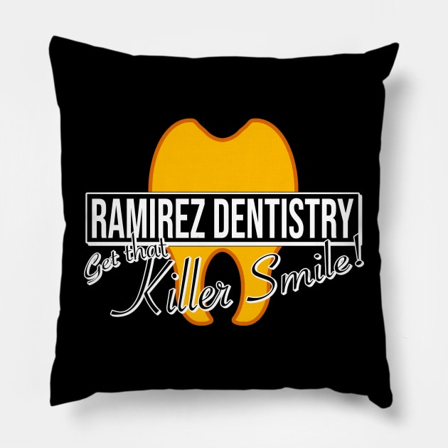 Ramirez Dentistry Pillow by crowjandesigns