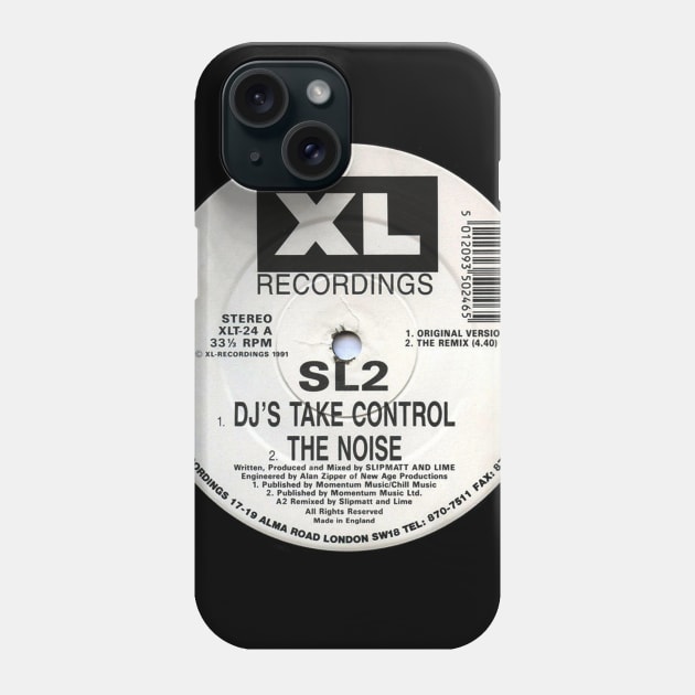 Old Skool Vinyl - DJs Take Control Phone Case by daveseedhouse