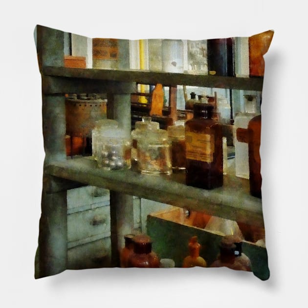 Bottles of Chemicals Tall and Short Pillow by SusanSavad