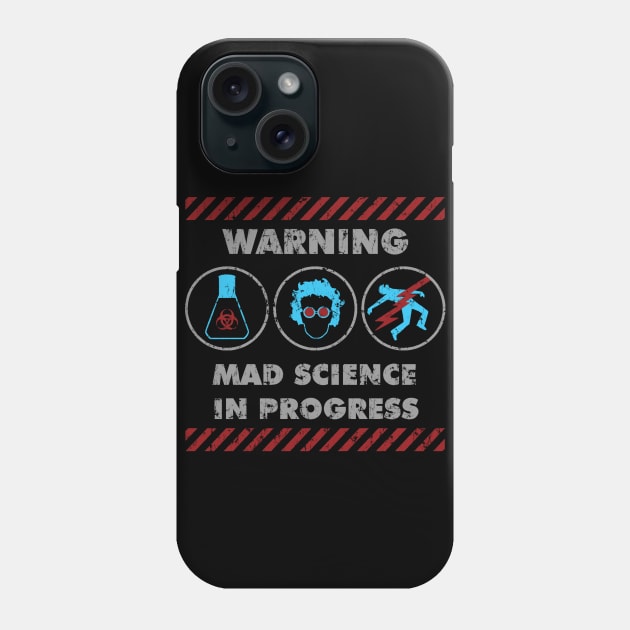 MAD SCIENCE IN PROGRESS Phone Case by JoeP
