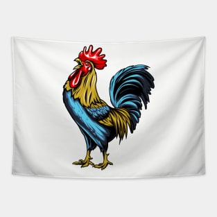 Rooster Body illustration Tapestry