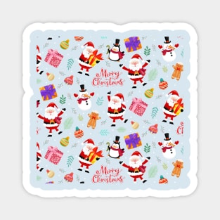 Merry Christmas Pattern Magnet