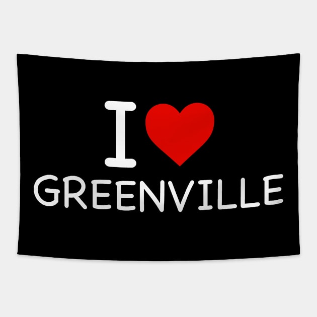 Greenville - I Love Icon Tapestry by Sunday Monday Podcast