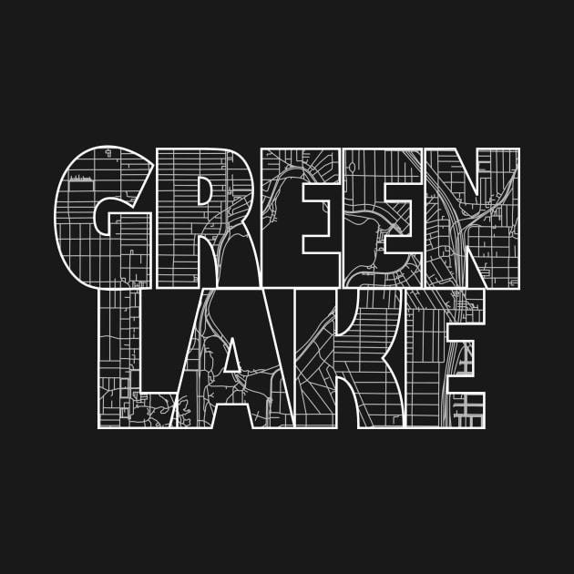 Green Lake Street Map by thestreetslocal