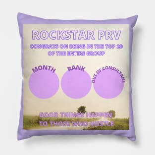 scentsy rockstar prv consultant gift promotion, month, rank Pillow