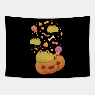 Trick or treat froggies Tapestry