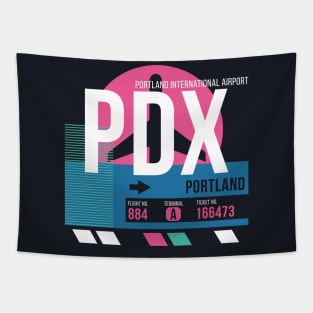 Portland (PDX) Airport // Sunset Baggage Tag Tapestry