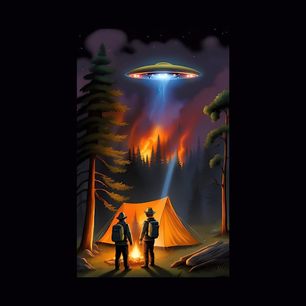 UFO Camp Forest by roswellboutique