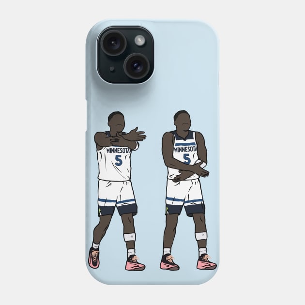 Anthony Edwards Chop Celebration Phone Case by rattraptees