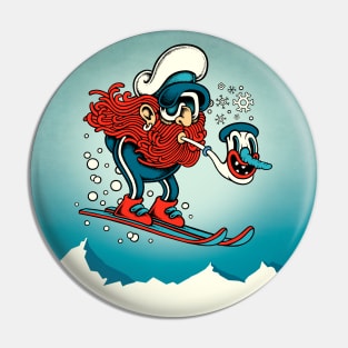 Love skiing Pin