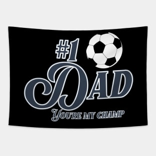 Best Dad soccer champ Tapestry