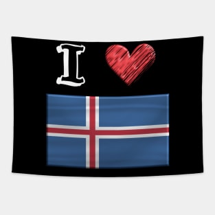 I love Flag from Island Tapestry