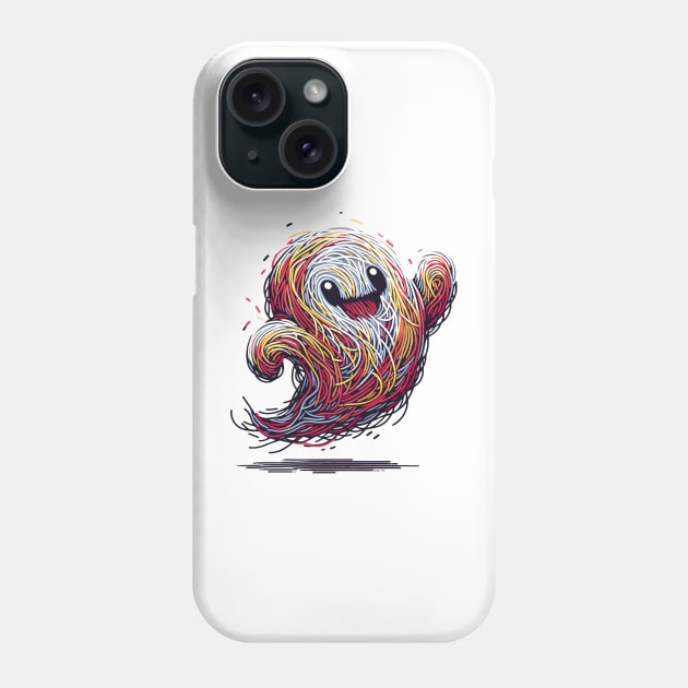 Colorful Chuckles Horror Ghost Phone Case by Cutetopia