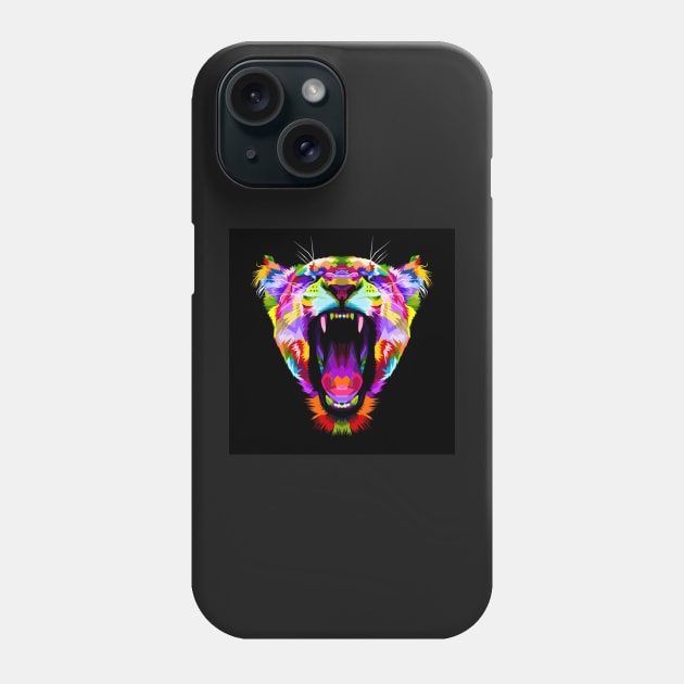 Female lion Phone Case by Hand-drawn