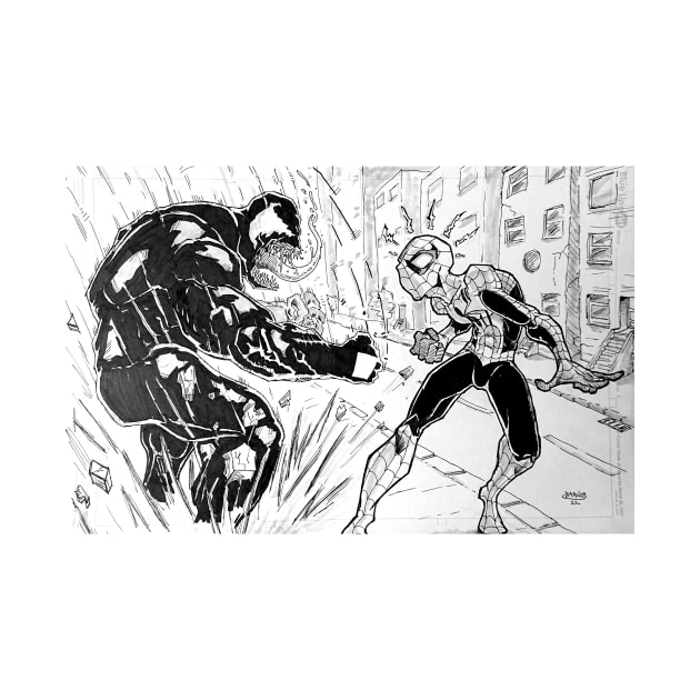 Spider vs Ven by BarnesComicArt