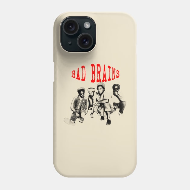 bad brains visual art Phone Case by DOGGIES ART VISUAL