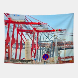 cranes and heights Tapestry